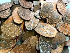 Vintage Elongated Cents Pressed Penny Souvenir Coin – Random Pick Collectible picture