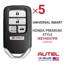 5X Autel iKey Universal Smart Key For Honda Premium Style 5 Button IKEYHD5TPR picture