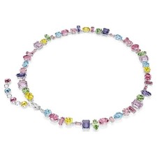 Swarovski Gema Necklace Mixed-cut, glittering and dazzling, rhodium-plated picture