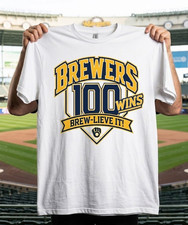 9/25/26 MILWAUKEE BREWERS 100 WINS Exclusive SGA SHIRT picture