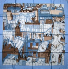 Hermes Les Toits de Paris 90cm Scarf -  2006 - Dimitri Rybaltchenko - unworn picture