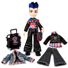 Bratz Boyz Pretty N Punk Eitan Doll 2005 MGA London Suitcase 2 Outfits Bag picture