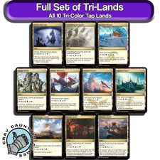 Tri Lands MTG Full Set All 10 Shards Wedges Magic Commander Staples EDH Mana Lot picture