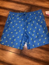 MENS SURF SOCIETY DRAWSTRING Flamingo Pattern  SWIM BOARD SHORTS SIZE L picture