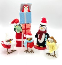 Collectible Christmas Wondershop Target Birds Featherly Friends & Penguin 5 pcs picture