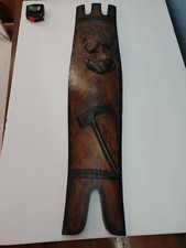 Philippines Igorot Carved Wood Head Hunters Shield Warrior  picture