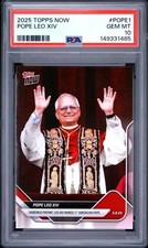 2025 Topps Now Pope Leo XIV 14 RC Rookie #POPE1 Graded PSA 10 GEM MINT  QTY picture