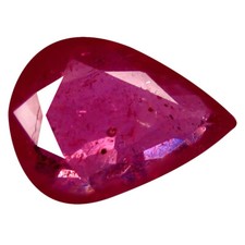 1.50 ct Magnificent Pear Shape (9 x 6 mm) Pinkish Red Sapphire Genuine Stone picture