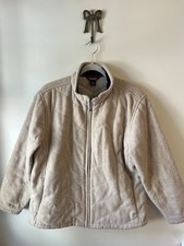 Vintage Woolrich Women's Full Zip 100% Wool Quilted Jacket Lined Size L picture