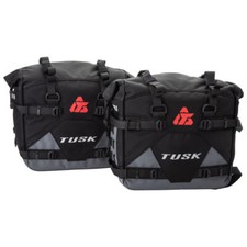 Tusk Pilot Pannier Bags Black/Grey Motorcycle Enduro Adventure 2005800001 picture
