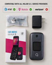 Alcatel GO FLIP 3 Flip Phone 4052z  Metro Unlocked ATT, Tmobile - 4G LTE picture
