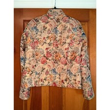 Coldwater Creek Vintage Floral Tapestry Blazer Jacket Multicolor Women's Size XS picture