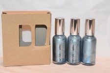 3X Mary Kate & Ashley liquid chrome / nail lacquer high shine metallic BLUE CHRO picture