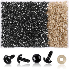 600Pcs 10Mm Black Safety Eyes with Washers for Amigurumi Crochet Doll picture