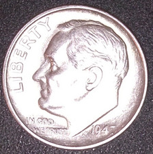 1947-S ROOSEVELT SILVER DIME 10C picture