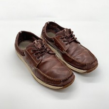 Clarks Original Loafers 9.5 Mens Foam Sole Boat Shoes Leather Upper Shoes Brown picture