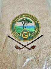 Volturno Vintage Golf Bar Towel Italy Castel Club Embroidered NOS Rare Decor picture