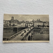 Capua Vintage Postcard Panorama and Roman Bridge on the Volturno Unposted picture