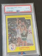 1986 Star Court Kings - Larry Bird #4 PSA 6 picture