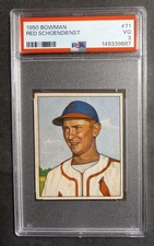 1950 Bowman - #71 Red Schoendienst - HOF - PSA 3 VG picture