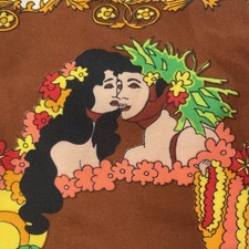 Vintage Hawaii Hilo Hattie Men’s Board Shorts Amazing Graphics Mauna Kea Medium  picture
