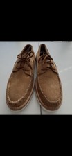 Sperry A/O 3-Eye Leather Boat Shoes Beige Vibram Sole STS24890 Men's Sz 11M picture