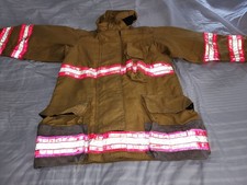 Quaker Safety FIREFIGHTER INSULATED Thermal Liner Yellow Jacket With Reflective picture
