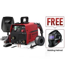 ARCCAPTAIN 130A MIG Welder 3 in 1 Welding Machine Gasless Welder and Free Helmet picture