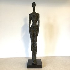 Abstract Artist Brutalist METAL SCULPTURE MCM STANDING MAN 12.5