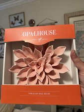 Opalhouse Wall Decor Porcelain Flower Pink Dahlia 2018 Target 7.5 Inch 3D Art picture