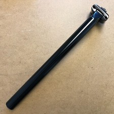 New KALLOY Bicycle Seat Post Micro Adjustable 25.0-27.4mm Length 350mm Black picture