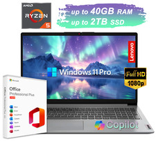 2026 Lenovo IdeaPad Laptop 15.6 FHD 6-Core Ryzen 5 Upto 40GB RAM&2TB SSD Win Pro picture