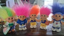 SEAHAWKS&PHOENIX SUNS 1991 RUSS, Vintage, Troll Doll's Sports Outfit Lot of 5 picture