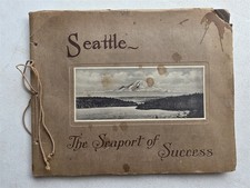 Seattle Washington Antique Book Portfolio of Photos c 1920, 24 Photogravures picture