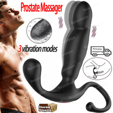 Male Prostate Massager Vibrating Anal Butt Plug Wiggle G-spot Vibrator Sex Toys picture