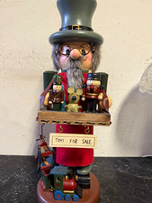 Zims 14in Hand Painted Wooden Nutcracker Christmas 1996 Green Red MPN 1002 picture