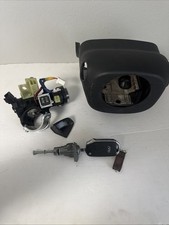 2019-2021 KIA FORTE IGNITION SWITCH LOCK CYLINDER W/KEY FOB SHROUD COLUMN OEM picture