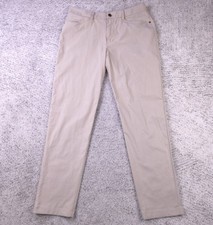 Lululemon Pants Mens 30x30 ABC Classic Fit Tapered Trouser Stretch Beige Khaki picture