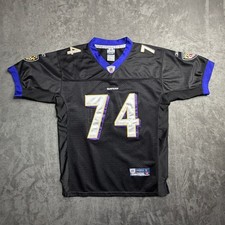 Reebok Baltimore Ravens Michael Oher 74 NFL Youth Jersey Black Size L 14-16 picture