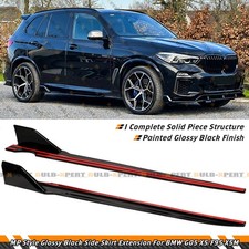 For 2019-2026 BMW G05 X5 M Sport F95 MP Style Glossy Black Side Skirt Extension picture