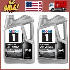 2 PACKS Mobil 1 FS European Car Formula Full Synthetic Motor Oil 0W-40 picture