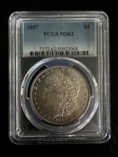 1887 Morgan Silver Dollar PCGS MS-62 picture