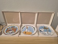 Schmid Peanuts Snoopy Woodstock 1974-1976 Christmas Collector Plate Limited picture