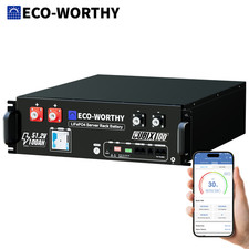 ECO-WORTHY 5120Wh 48V 100AH LiFePO4 Lithium Battery UL9540 & UL1973 & CEC Listed picture