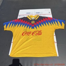 Vintage 1994-95 Adidas Club América Coca-Cola Home Jersey #21 Signed Made Mexico picture