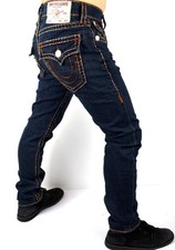 True Religion Men's Rocco Relaxed Skinny Super T Jeans 32