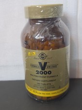 Solgar Formula V 2000 - VM-2000 | 180 Tablets | Exp 7/2028 Multivitamin picture