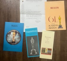 Vintage Academy Awards 61st 62nd 63rd Oscar Rules Voting Documents Lot picture