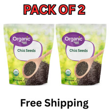 Great Value Organic Chia Seeds 32 oz(907)g USDA Organic, Gluten-Free 2 Pack picture