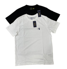 Polo Ralph Lauren Men's Custom Slim Fit  Crewneck T-Shirt Black & White -S-XXL picture